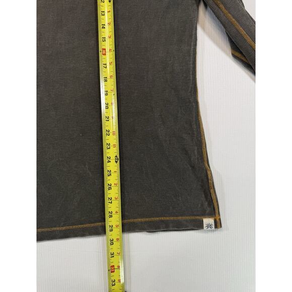 Agave Desperado Agavelux Thermal Long Sleeve Shirt M Indigo Cotton Made in USA - Picture 5 of 9